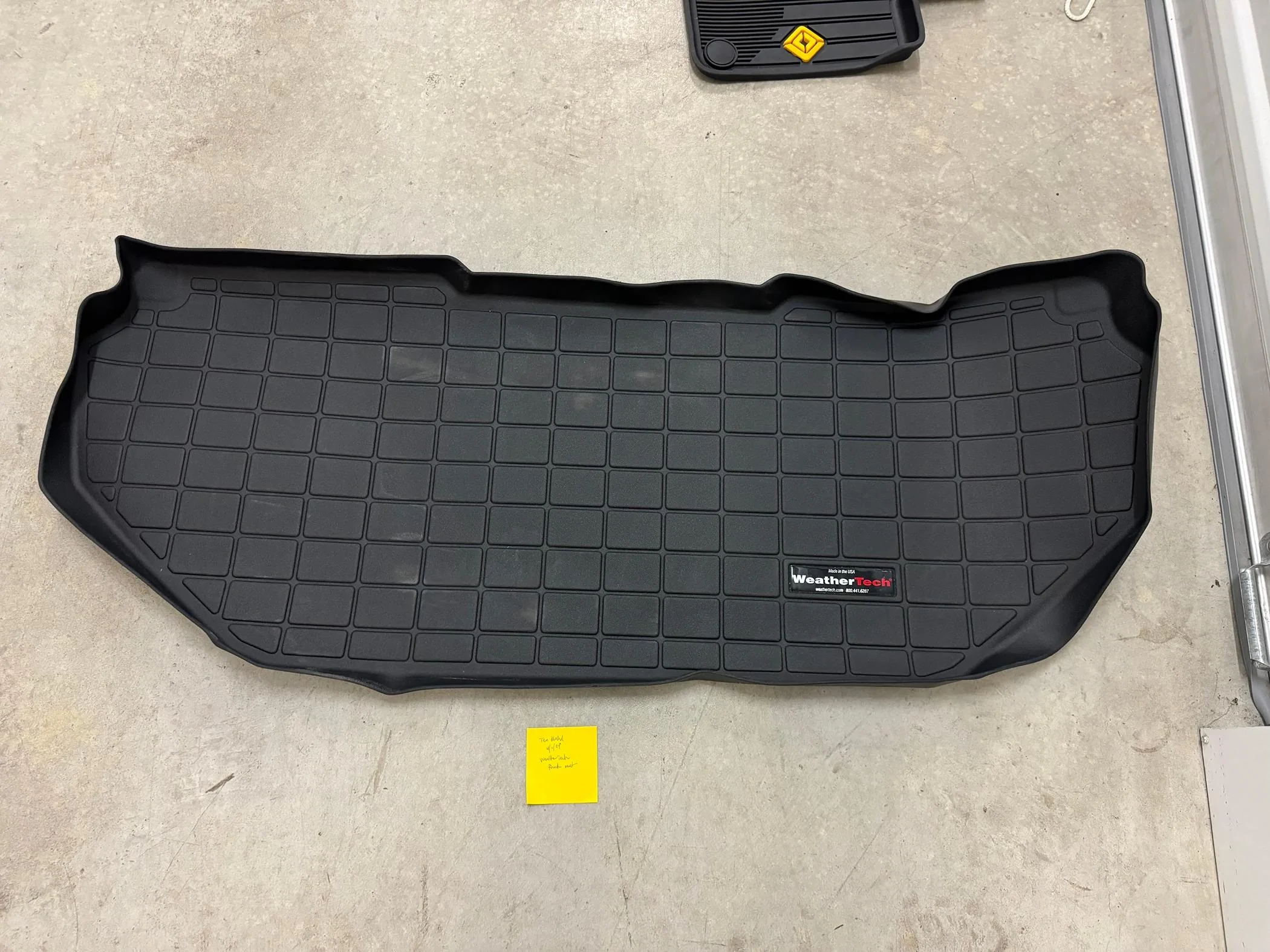 Rivian R1T R1S Weathertech Frunk Mat for R1S, R1T IMG_1635