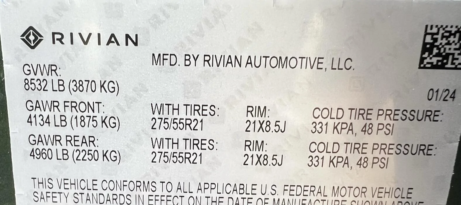 Rivian R1T R1S Standard pack R1T DCFC curve IMG_4059