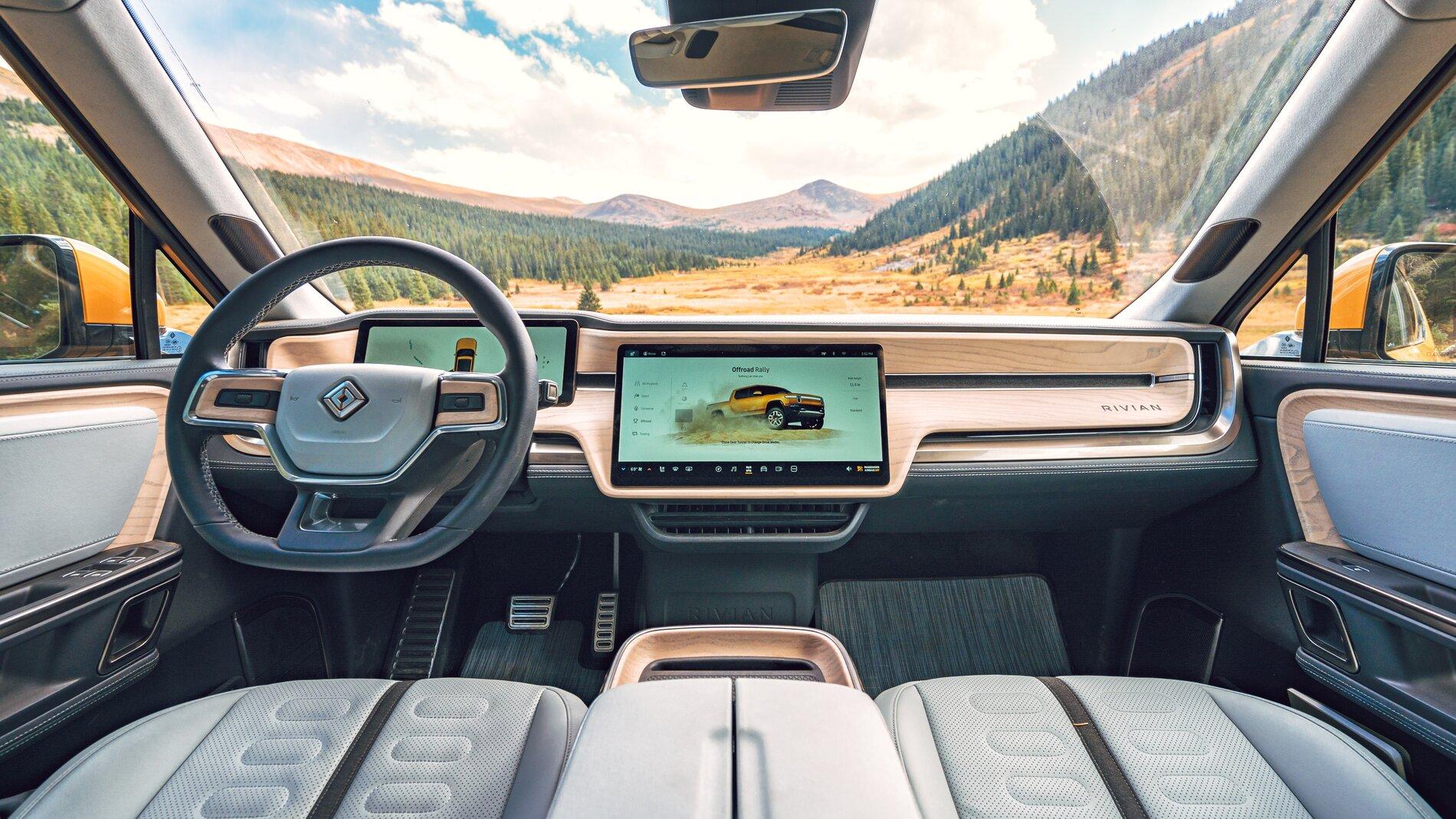 Rivian R1T R1S COMPASS YELLOW R1T Photos Compass Yellow R1T Rivian Pickup Truck 2