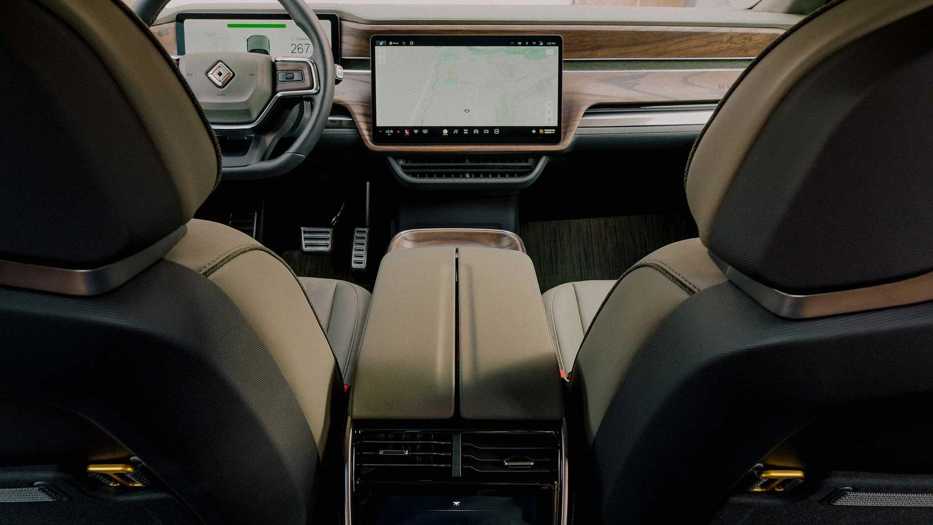 Rivian R1T R1S FOREST EDGE Rivian Interior Photos 2022-Rivian-R1T-34-2
