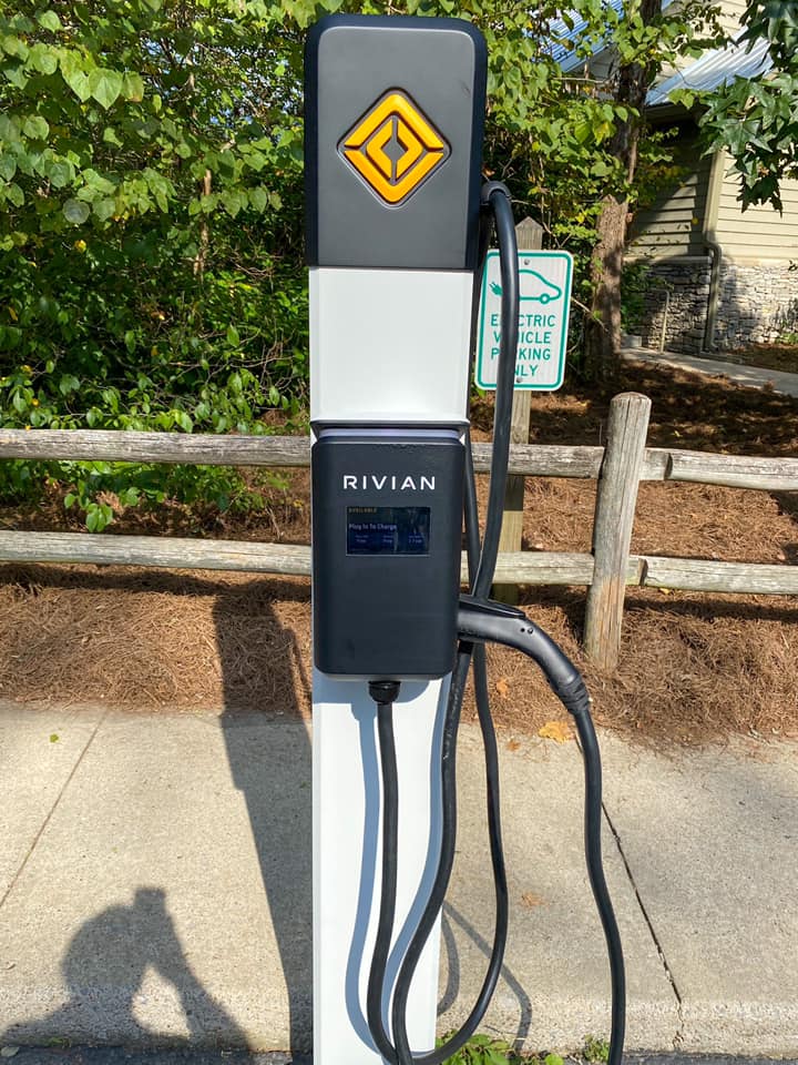 Rivian R1T R1S New Rivian Waypoint Chargers Go Live in Nashville. R1T Appears For First Charge 243971641_10101521331691173_1901858712535044425_n
