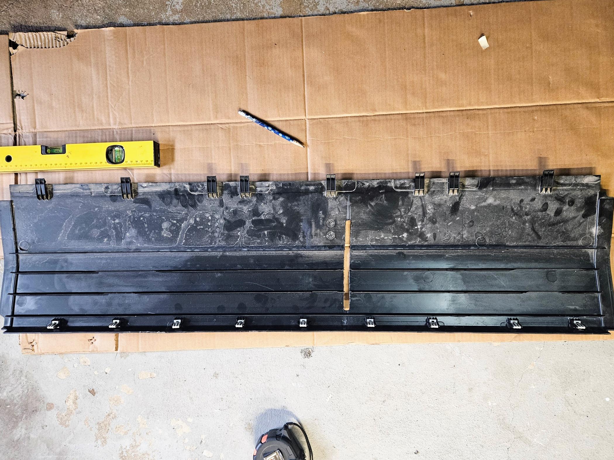 Rivian R1T R1S Just installed EVBase Running Boards.  Tips on trimming the plastic panels? 20240403_132942