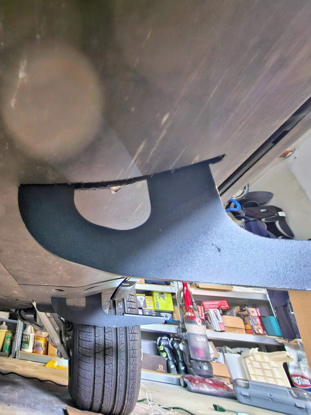 Rivian R1T R1S Just installed EVBase Running Boards.  Tips on trimming the plastic panels? 20240403_145133