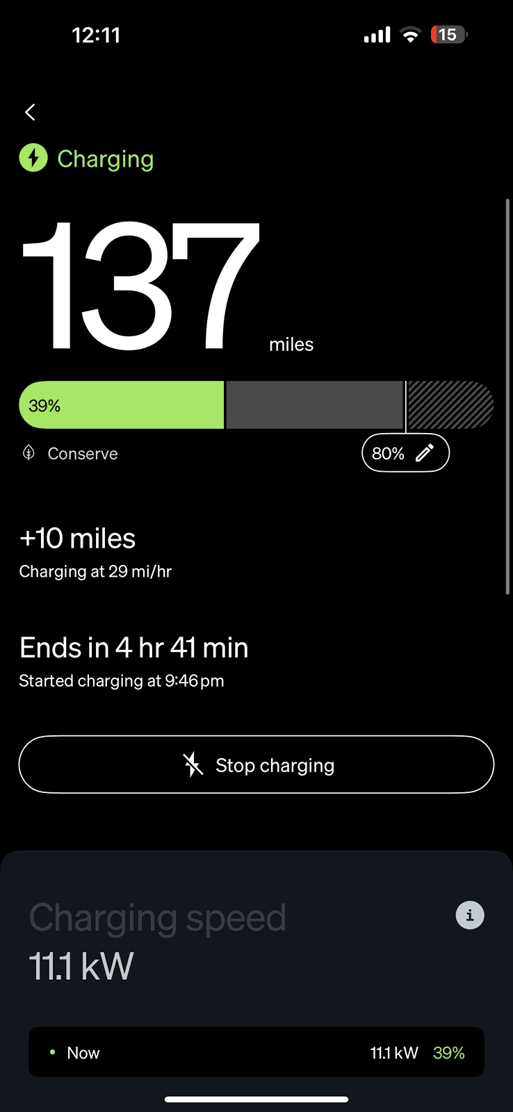 Rivian R1T R1S Charging at 28-29 mi/hr 11.6kw -- issue or glitch? IMG_4373