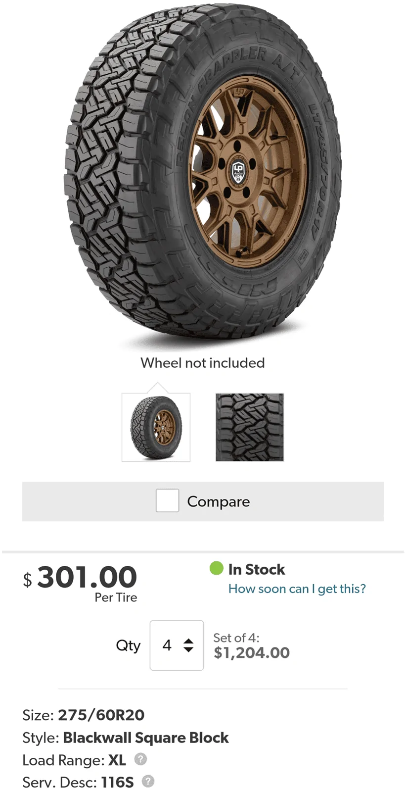 Rivian R1T R1S 20" Nitto Recon Grappler AT tires 25% more efficient than Pirelli OEM AT! The holy grail! 1000006518