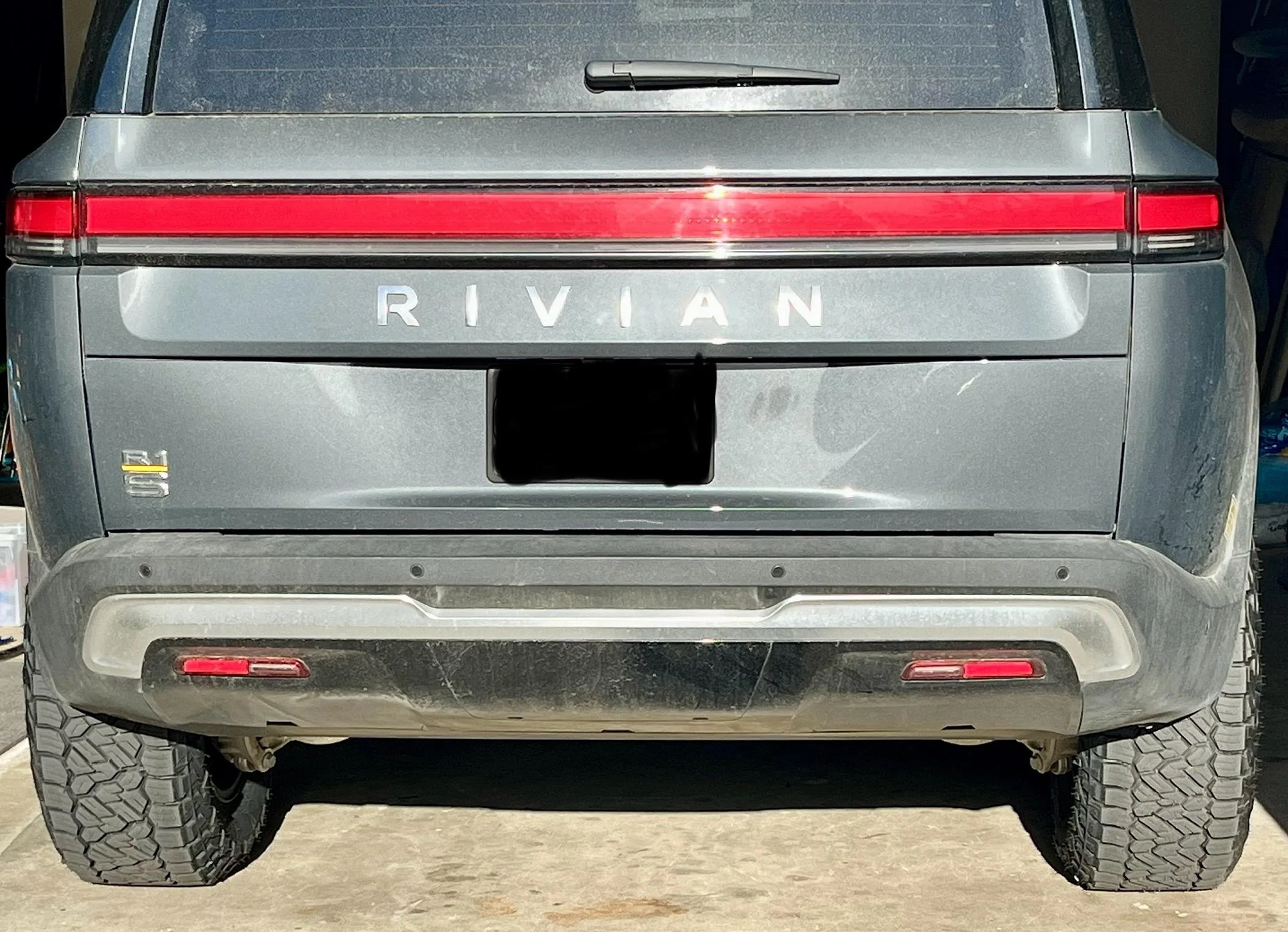 Rivian R1T R1S 20" Nitto Recon Grappler AT tires 25% more efficient than Pirelli OEM AT! The holy grail! IMG_6212