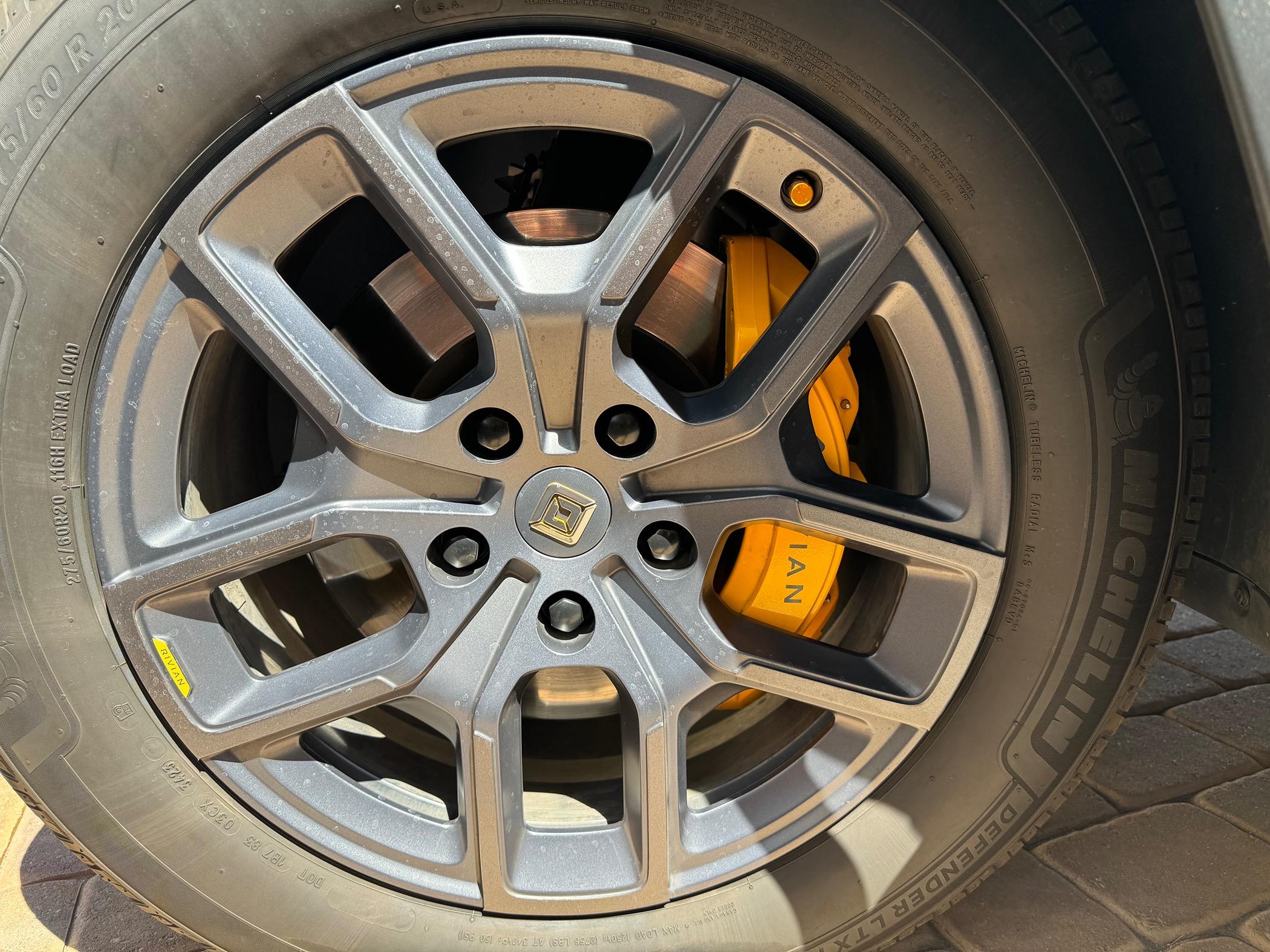 Rivian R1T R1S Looking to swap 22 for 20 wheels. IMG_7855