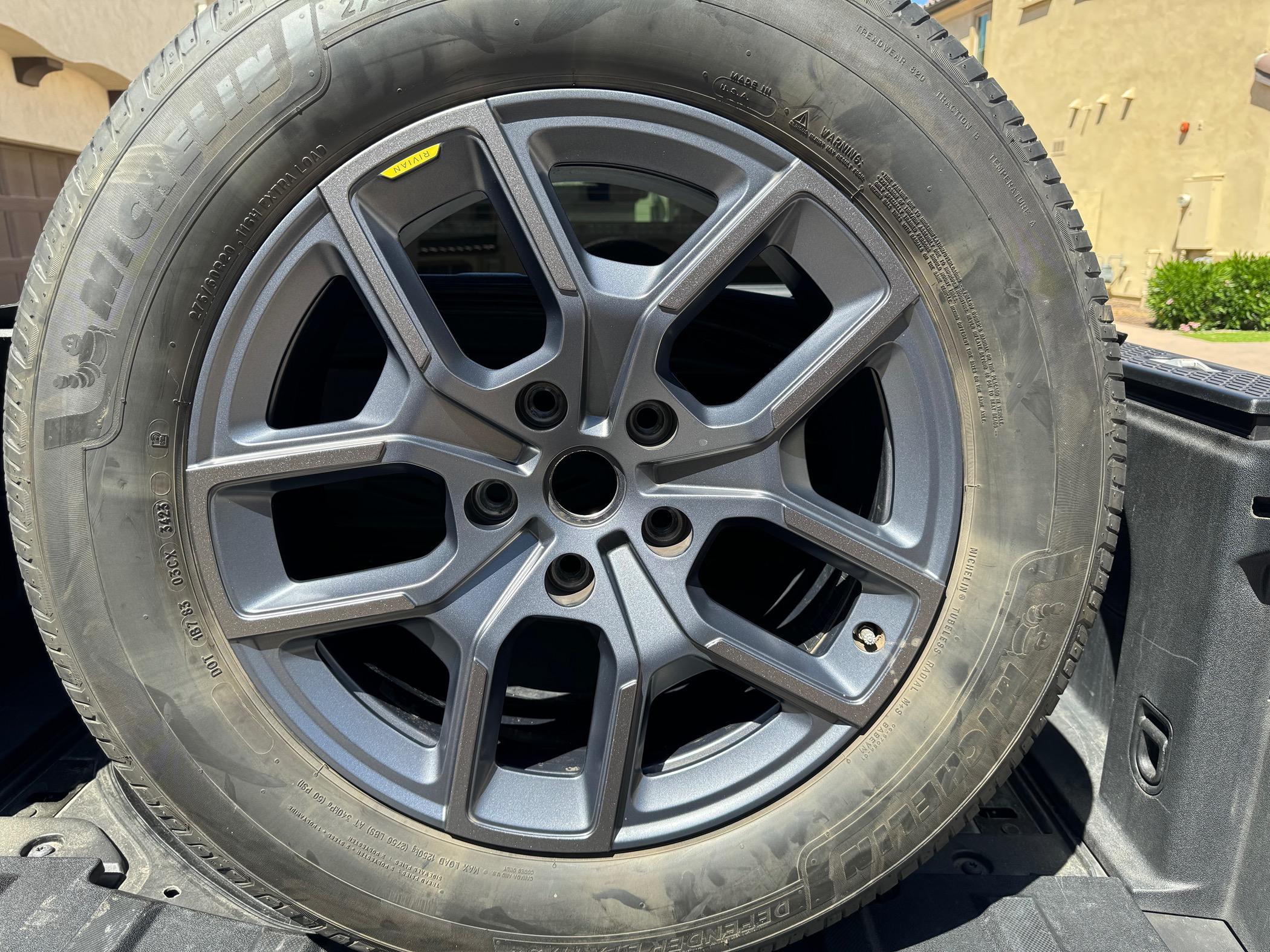 Rivian R1T R1S Looking to swap 22 for 20 wheels. IMG_7857