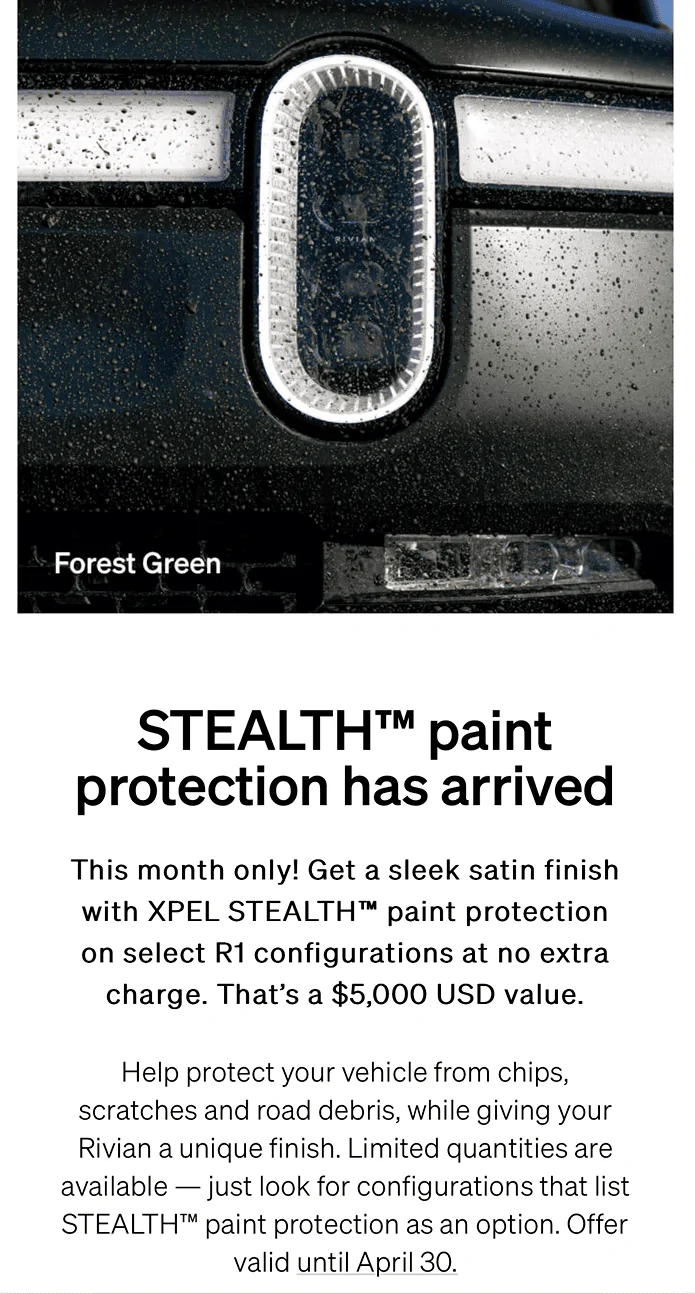 Rivian R1T R1S Rivian offering free XPEL Stealth PPF wrap during factory shutdown!! $5K value IMG_1375