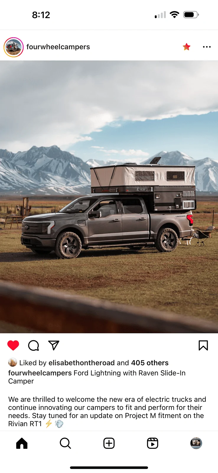 Rivian R1T R1S Rivian R1T with a camper spotted…. IMG_6779