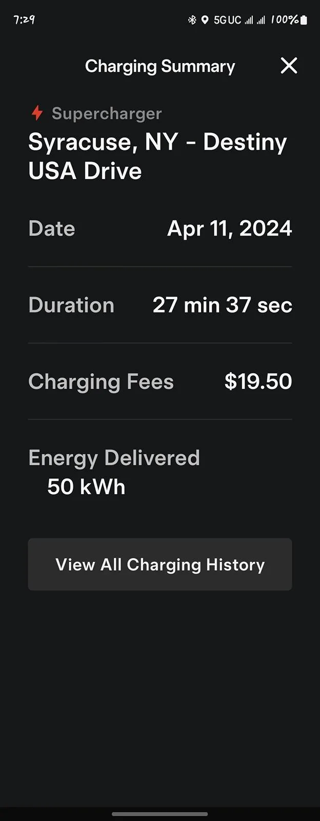 Rivian R1T R1S Tesla super charging questions 2024-04-11 Tarkus at Tesla non M.D. Syracuse, NY-02