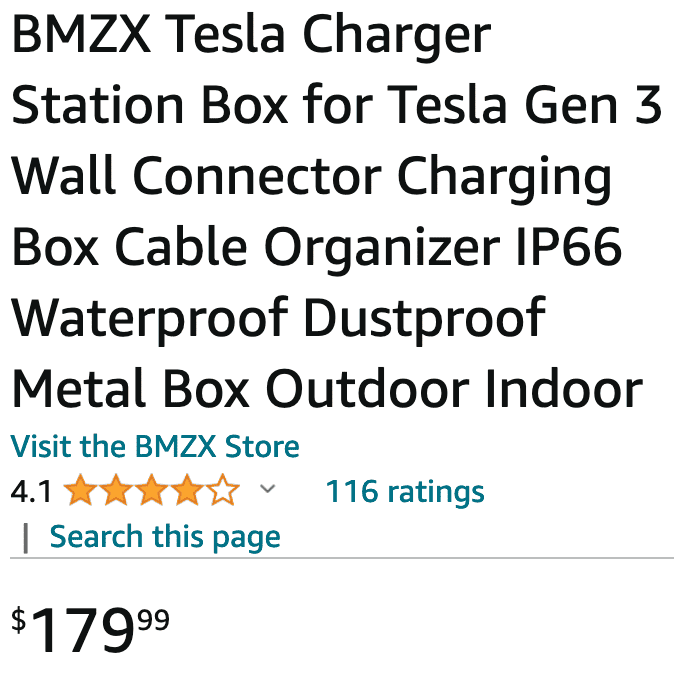Rivian R1T R1S Show off your Level 2 Home Charger installs here Box from Amazo