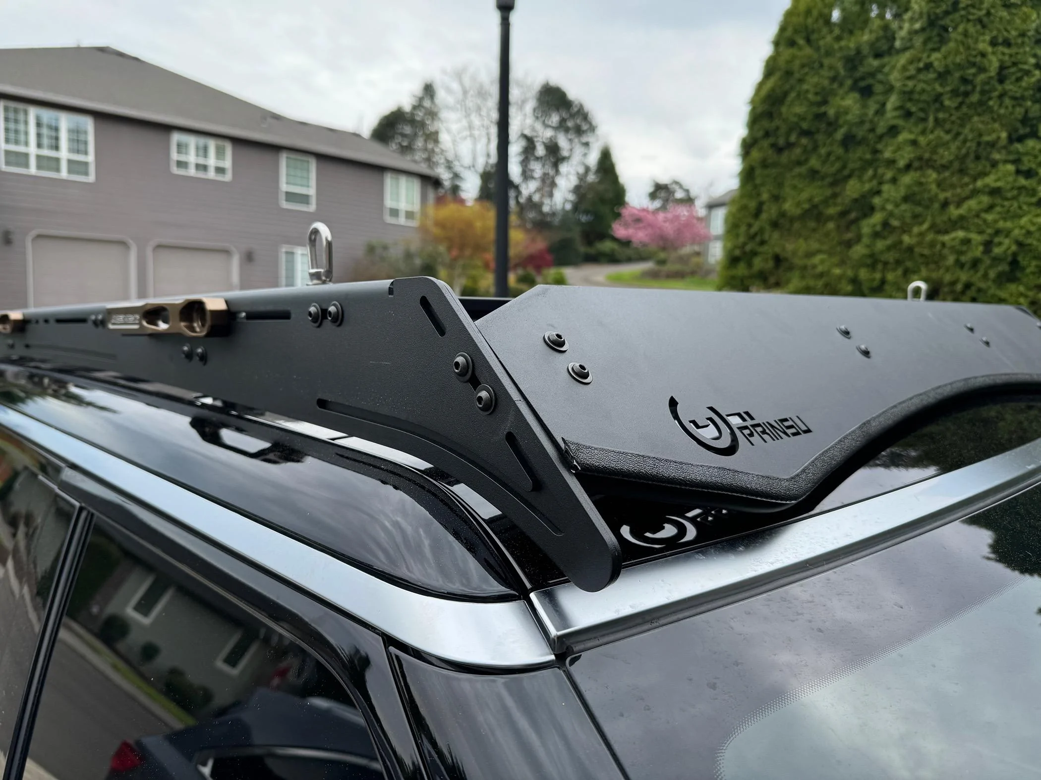 Rivian R1T R1S Prinsu Pro Roof Rack on R1S - install photos & review IMG_0220