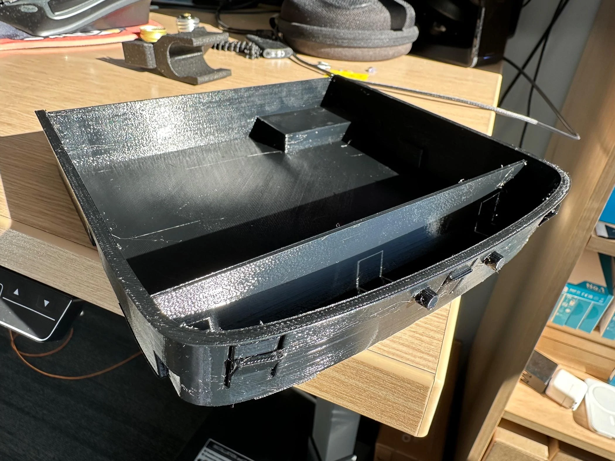 Rivian R1T R1S Console Puck Charger cavity tray IMG_4632