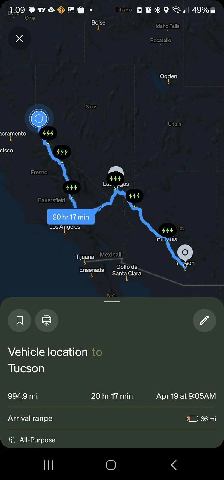 Rivian R1T R1S Reno to Tucson... Can't get there from here. 1000002857