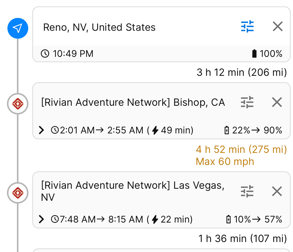 Rivian R1T R1S Reno to Tucson... Can't get there from here. 1713505867385-ox