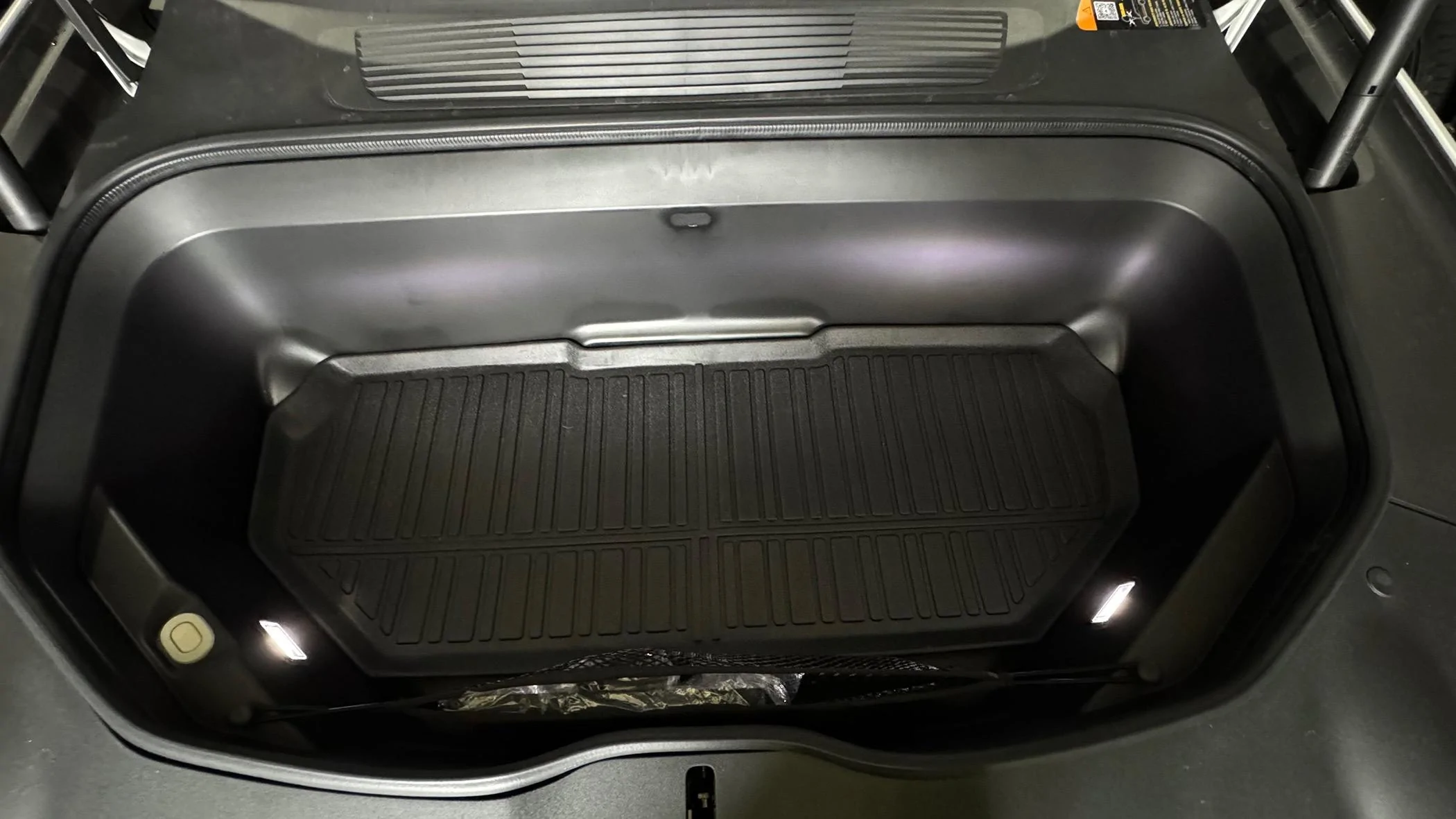 Rivian R1T R1S BestEVMod Frunk Liners installed IMG_2397
