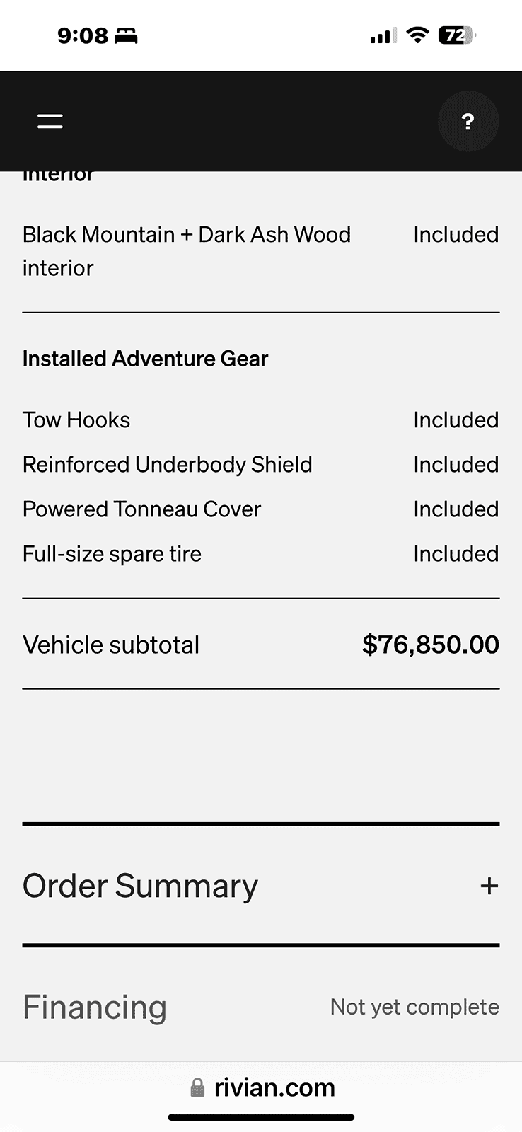 Rivian R1T R1S My Order - Is it a refresh??? IMG_1247.PNG