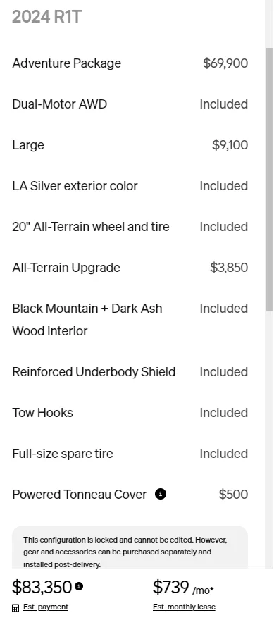 Rivian R1T R1S My Order - Is it a refresh??? R1T