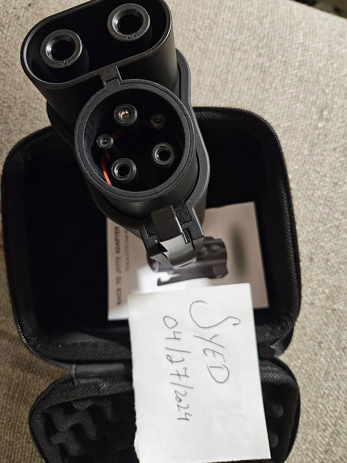 Rivian R1T R1S Awaiting pick up - A2Z NACS to CCS1 DC Charger 20240427_231529