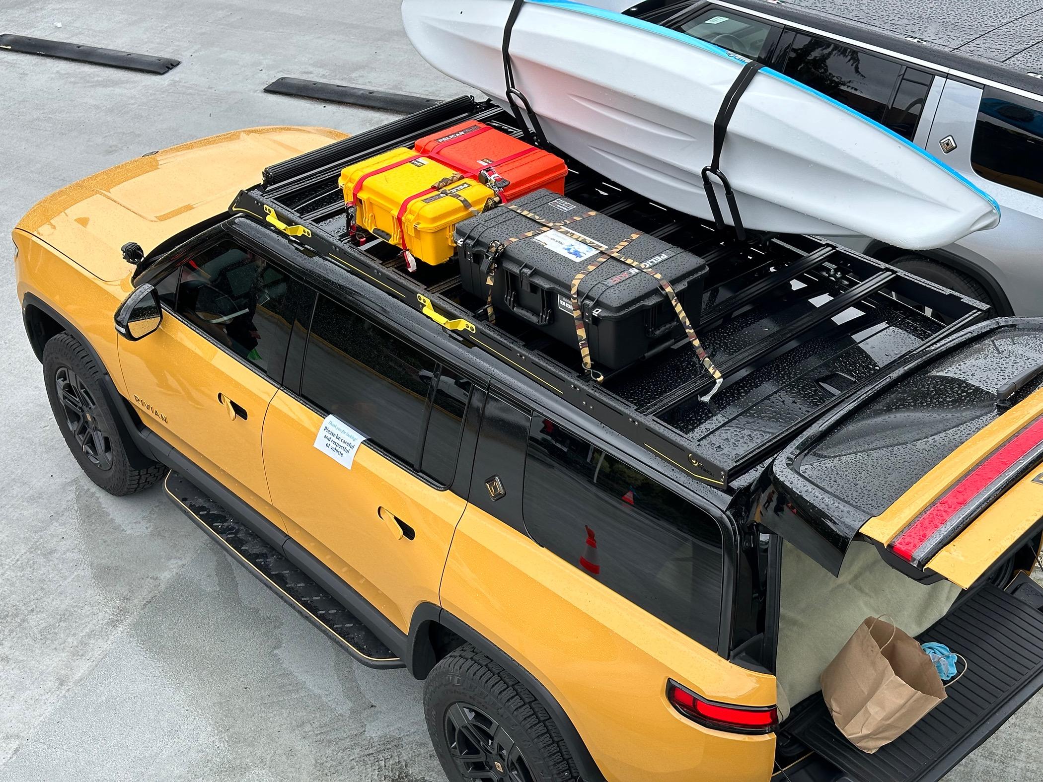 Rivian R1T R1S Limitations Imposed by R1S Roof Bar Mounting Location IMG_4931