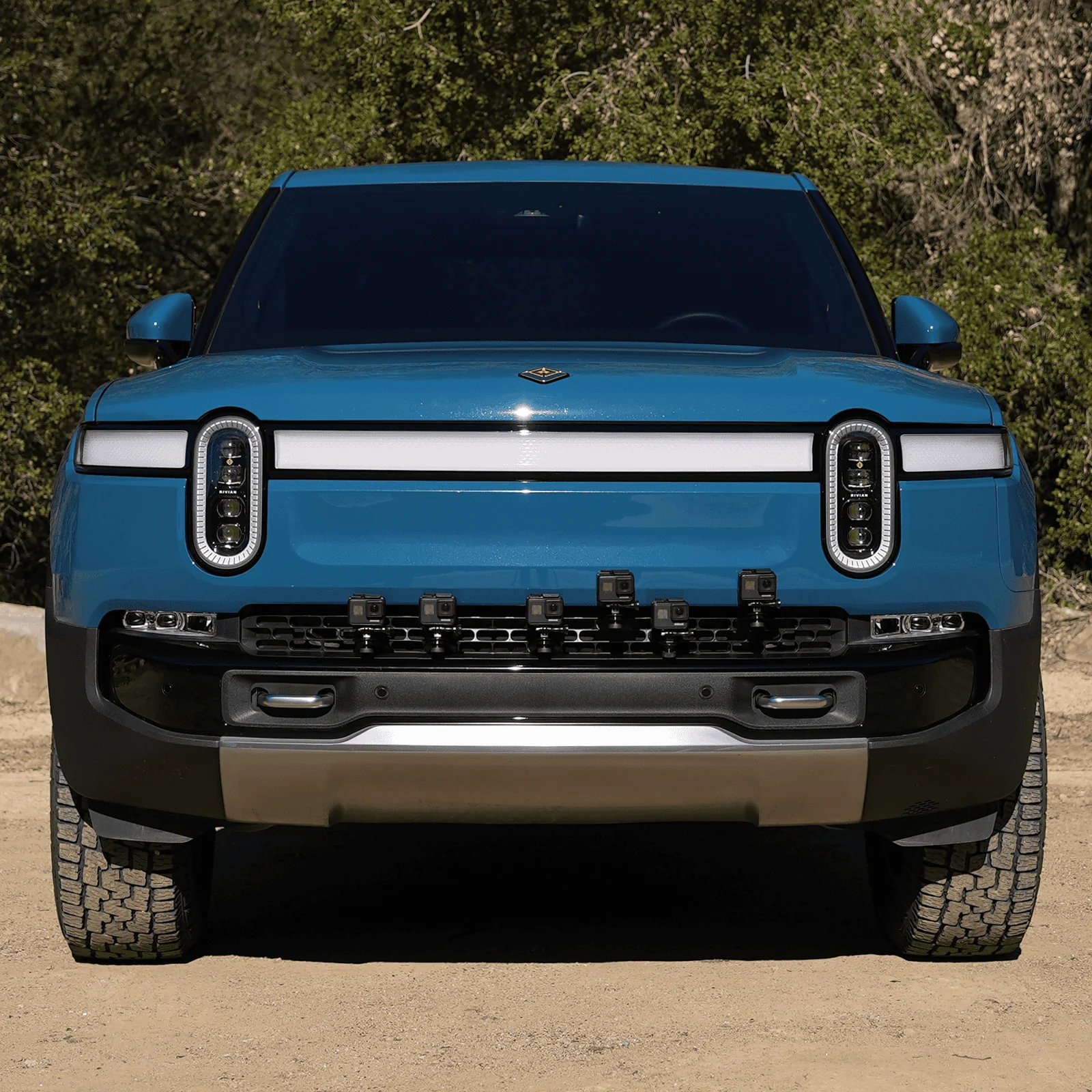 Rivian R1T R1S Removable Front Grille 1/4″-20 Accessory Mount for Rivian R1T & R1S 1714417042156-iu