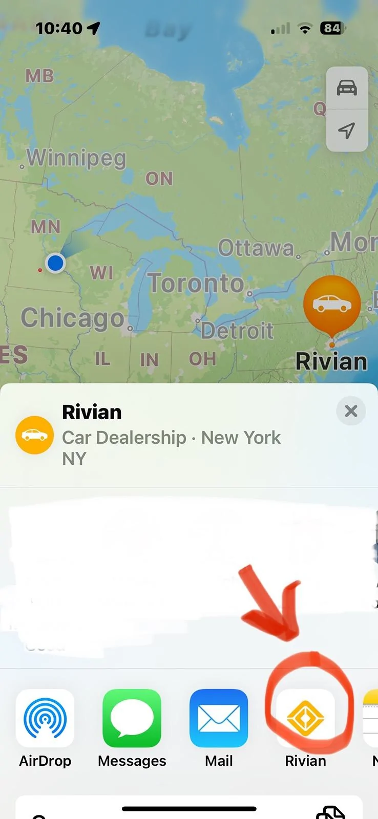 Rivian R1T R1S Send address to Navigation from Rivian App or maps no longer works IMG_6253