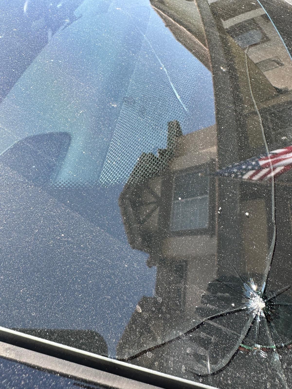 Rivian R1T R1S Cracked windshield IMG_9682