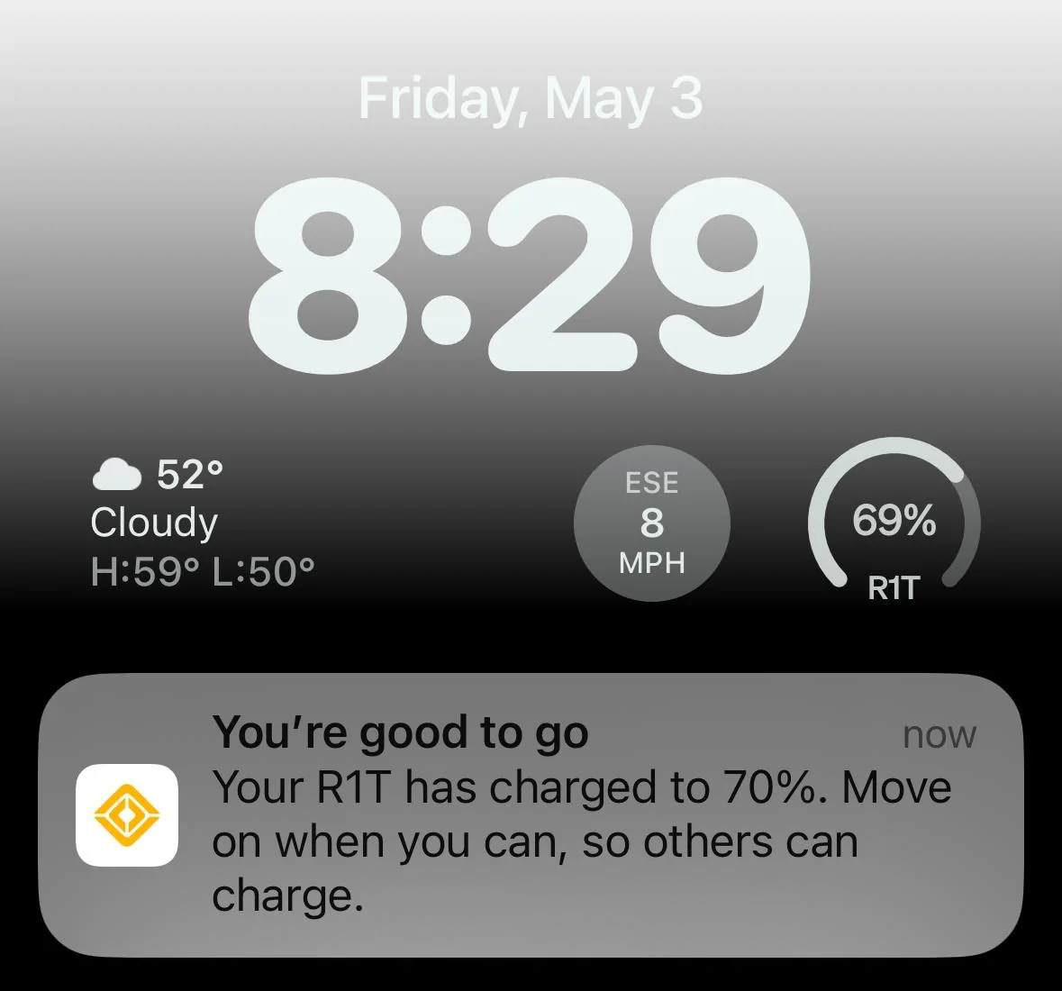 Rivian R1T R1S Can the Rivian Push Notification be customized? IMG_6918