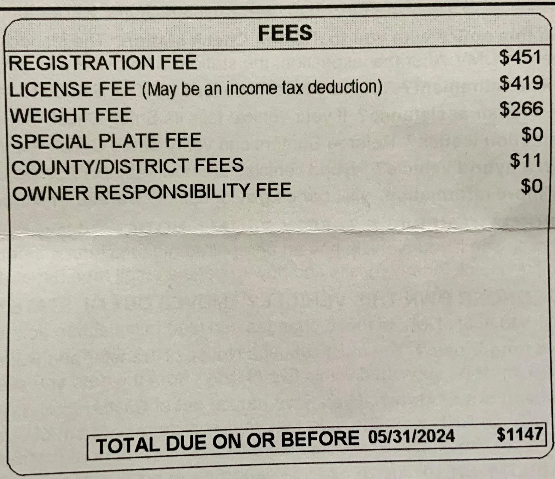 Rivian R1T R1S CA registration renewal is EXPENSIVE IMG_3495
