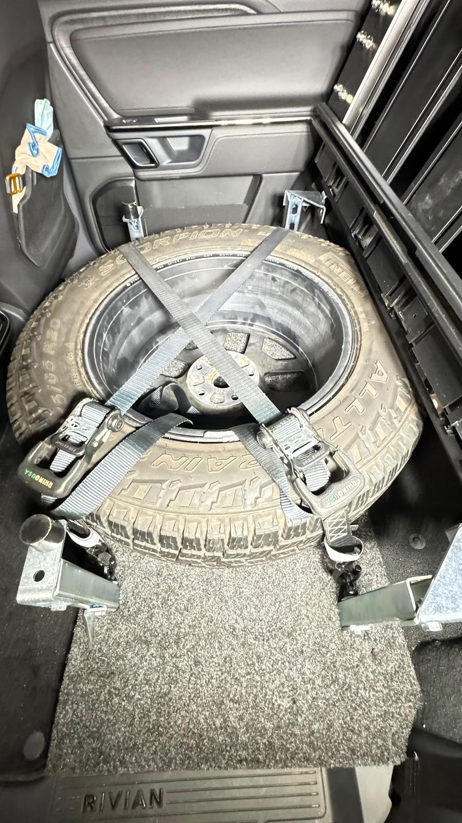 Rivian R1T R1S R1S Spare Tire: I am a fool... bought full size spare tire IMG_0167