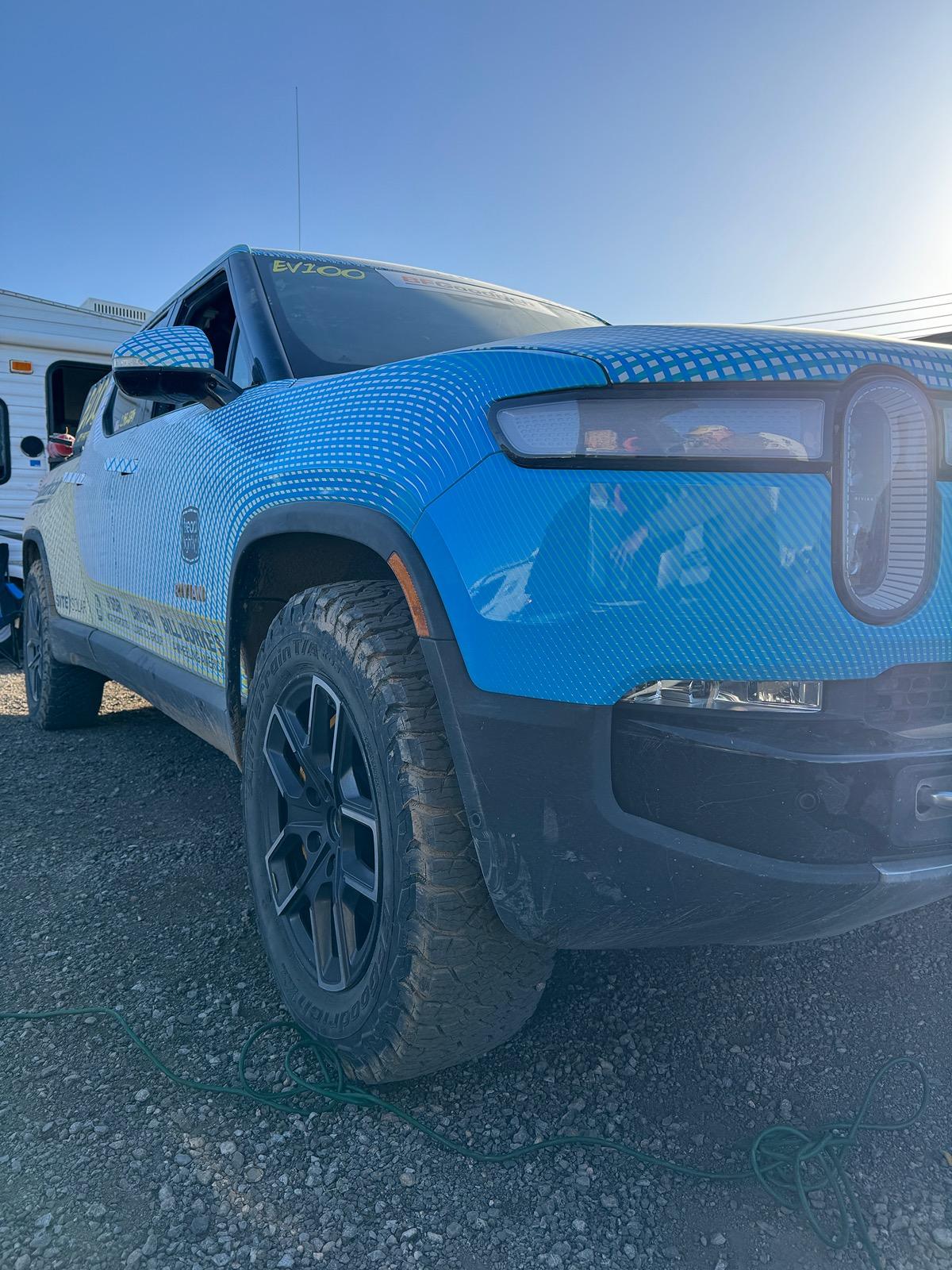 Rivian R1T R1S Rivian R1T is first EV to cross the finish line of The Mint 400, a wild off-road race IMG_6539
