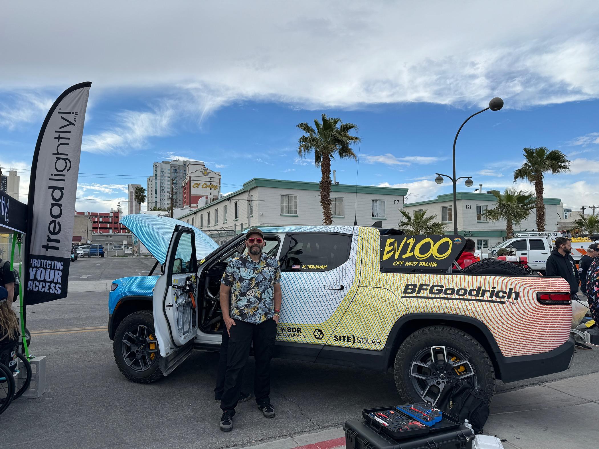 Rivian R1T R1S Rivian R1T is first EV to cross the finish line of The Mint 400, a wild off-road race IMG_6488