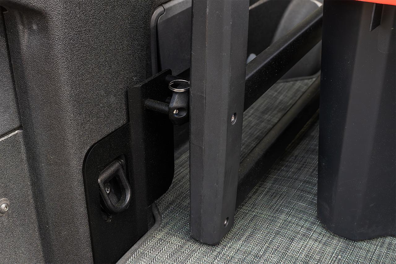 Rivian R1T R1S New "Bolt-in" Flip-out Bed Extender for Rivian R1T -- NO Drilling, NO Screws into bedliner...pure BOLT ON! EV Sportline Rivian-R1T-Cargo-Rack-Bed-Extender-6