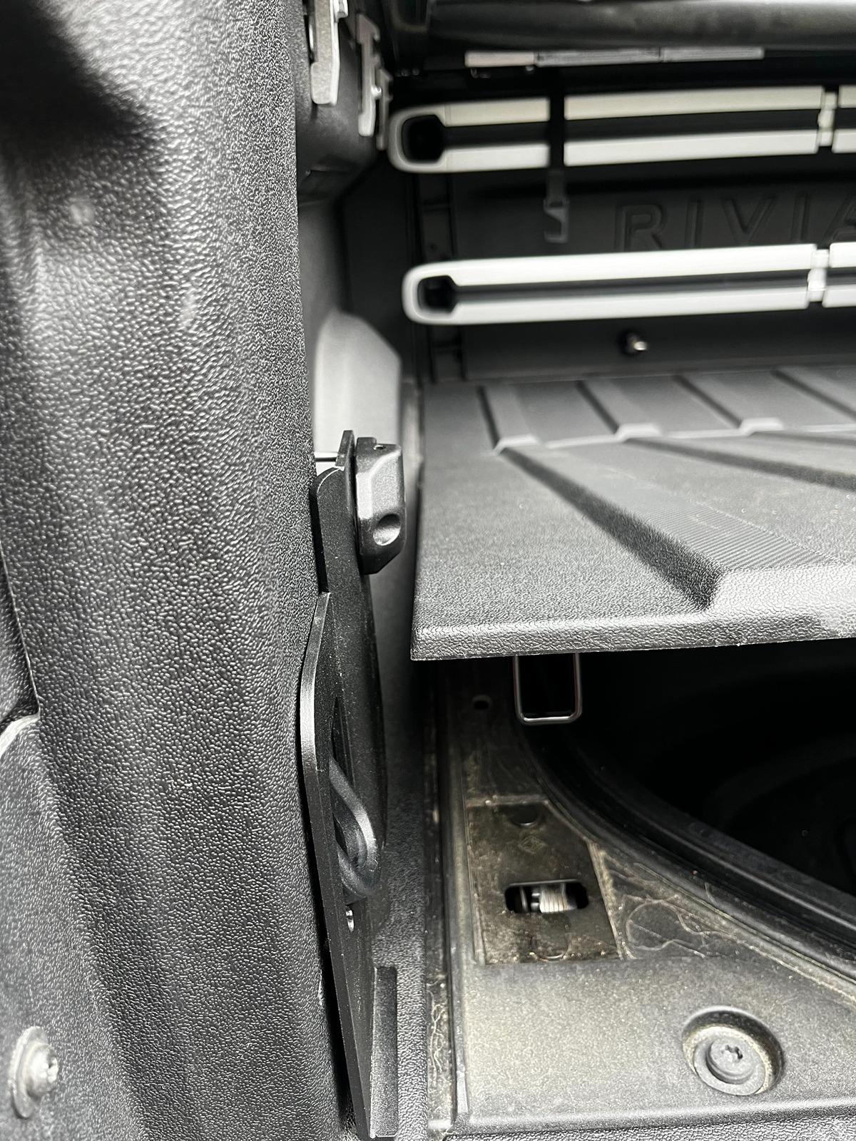 Rivian R1T R1S New "Bolt-in" Flip-out Bed Extender for Rivian R1T -- NO Drilling, NO Screws into bedliner...pure BOLT ON! EV Sportline IMG_0520