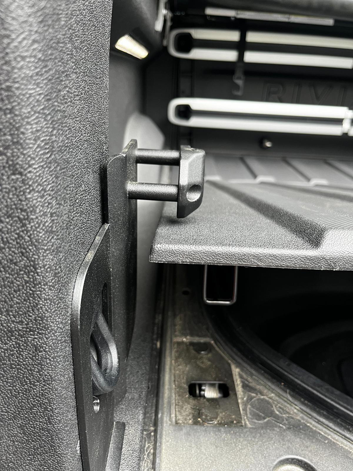Rivian R1T R1S New "Bolt-in" Flip-out Bed Extender for Rivian R1T -- NO Drilling, NO Screws into bedliner...pure BOLT ON! EV Sportline IMG_0519