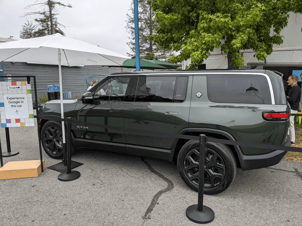 Rivian R1T R1S Rivian R1S at Google I/O today 1715705261263-pg