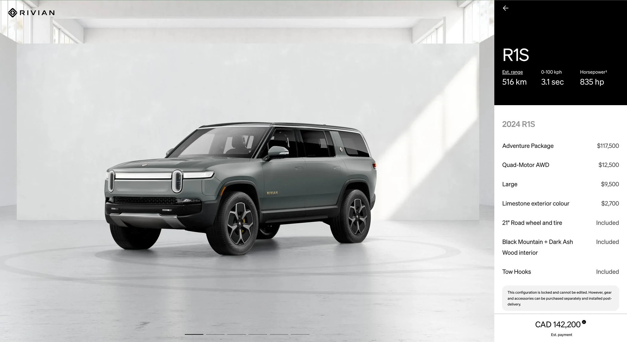 Rivian R1T R1S Canadian R1 Shop Now Open (No Reservation Needed for R1T / R1S Configurations) Image 5-14-24 at 6.12 PM
