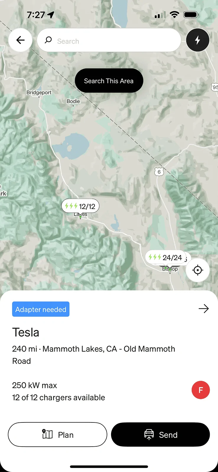 Rivian R1T R1S Tesla Superchargers in Mammoth IMG_3033
