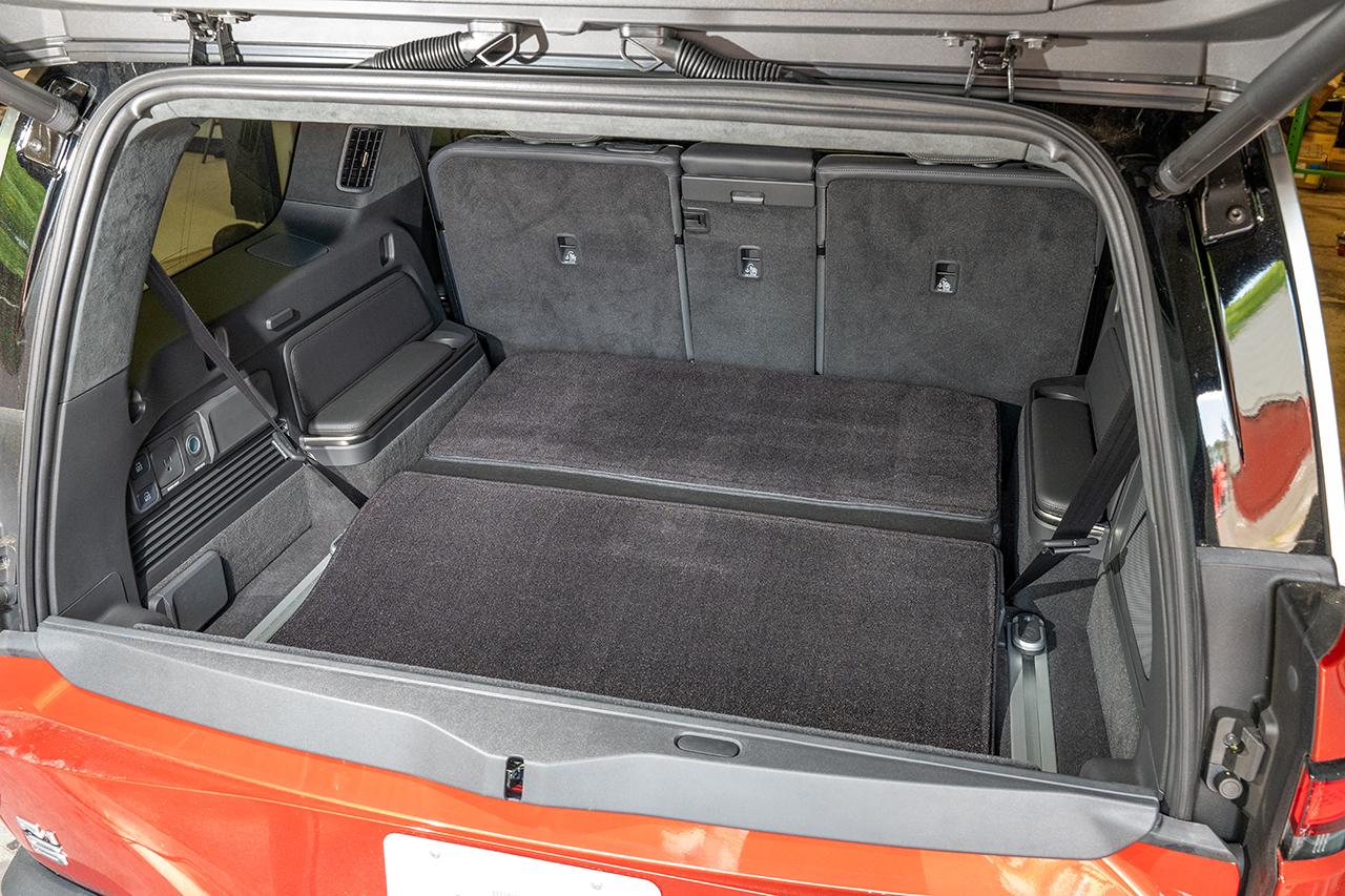 Rivian R1T R1S New R1S Cargo Area & Seat Down Covers and Protection Products Launched - EV Sportline Rivian-R1S-Carpet-Liner-Rear-Cargo-Mat-3