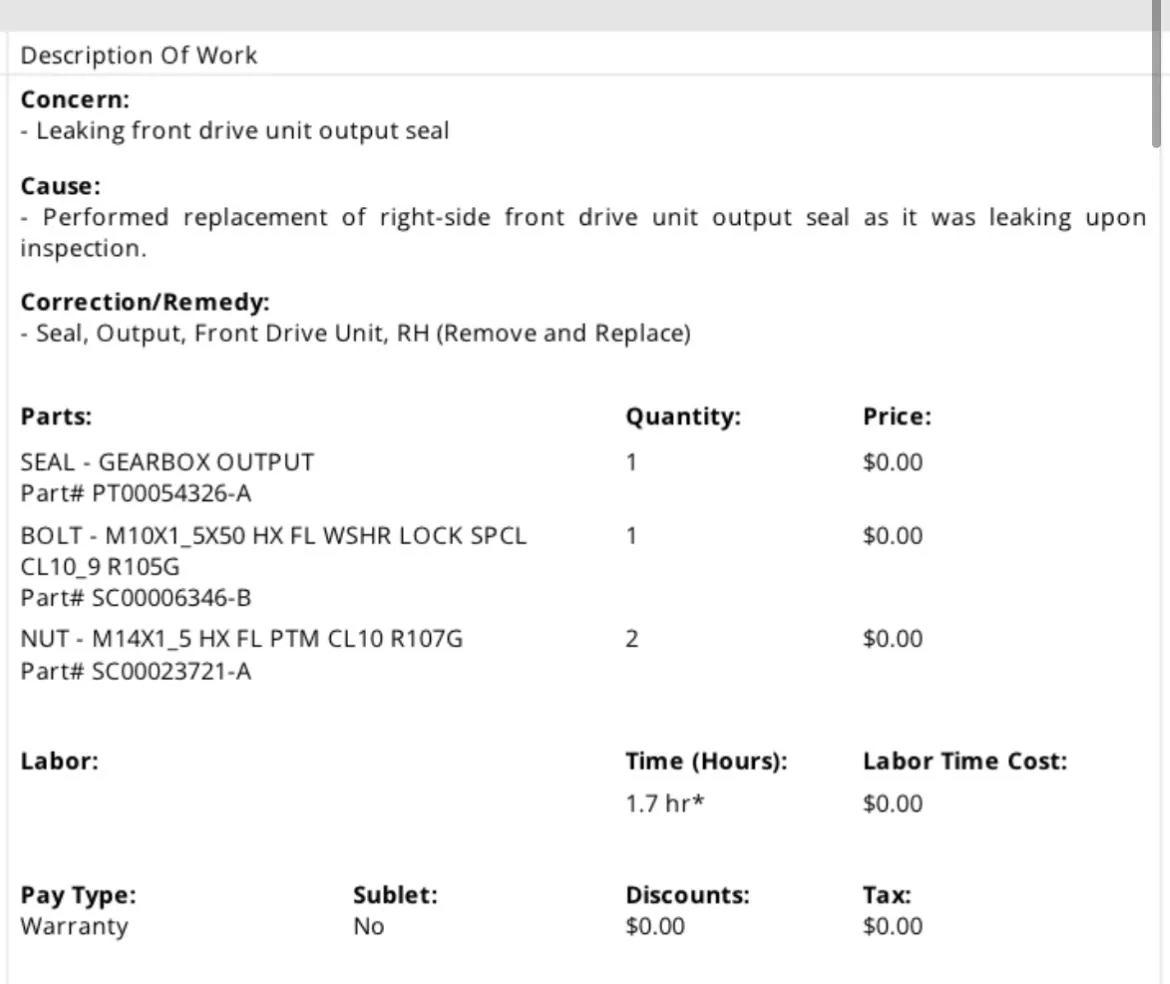 Rivian R1T R1S Possible Front-Left Wheel Bearing Issue IMG_0149