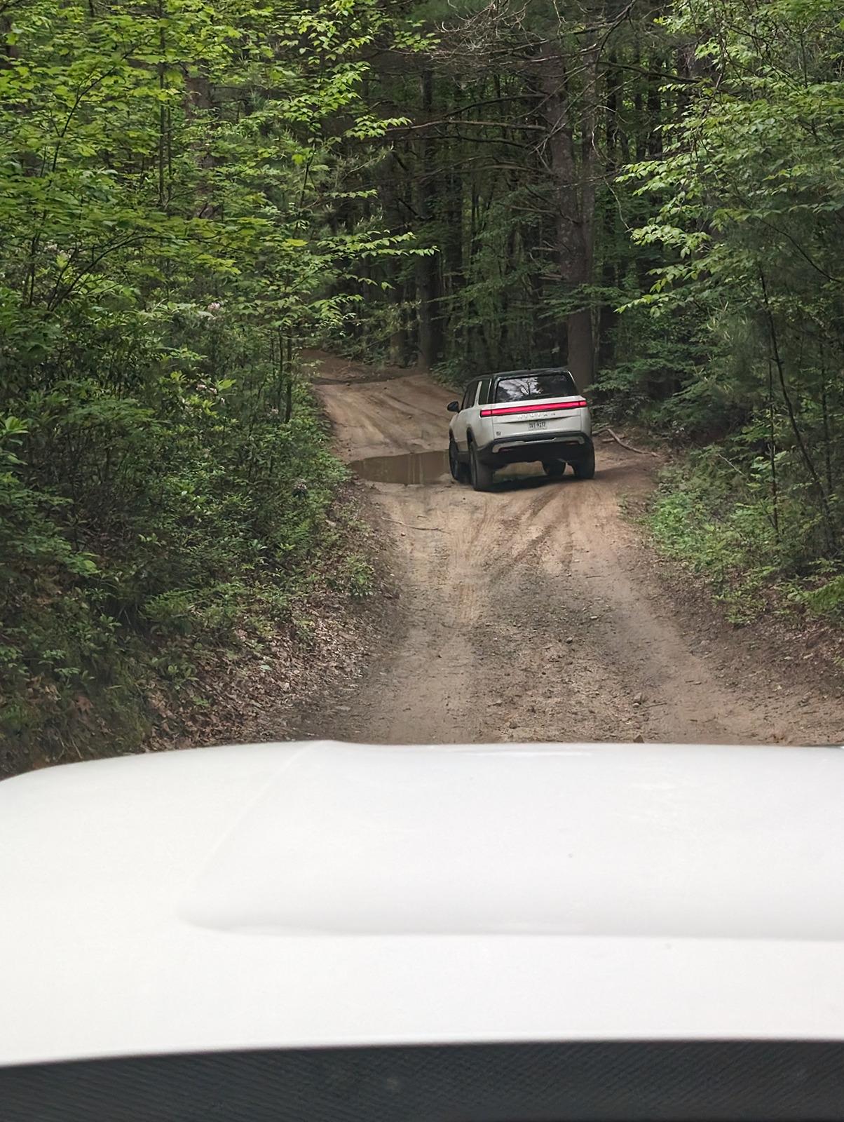 Rivian R1T R1S Peters Mill Run OHV Trail Shenandoah/George Washington National Forest with R1S PXL_20240517_160641245
