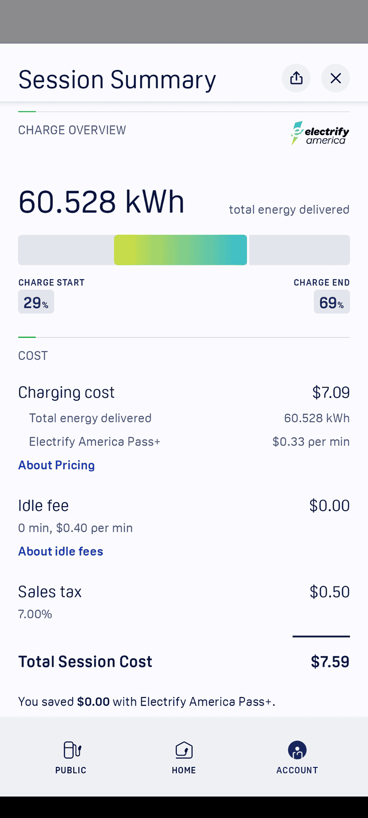 Rivian R1T R1S BEWARE - EVGo at Pilot Flying J - ripoff pricing Screenshot_20240520-111045