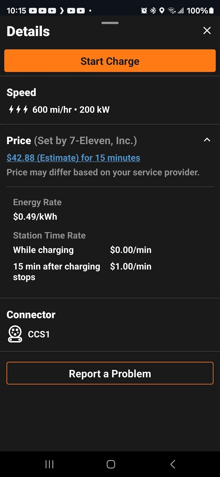Rivian R1T R1S BEWARE - EVGo at Pilot Flying J - ripoff pricing Screenshot_20240520_101530_ChargePoint