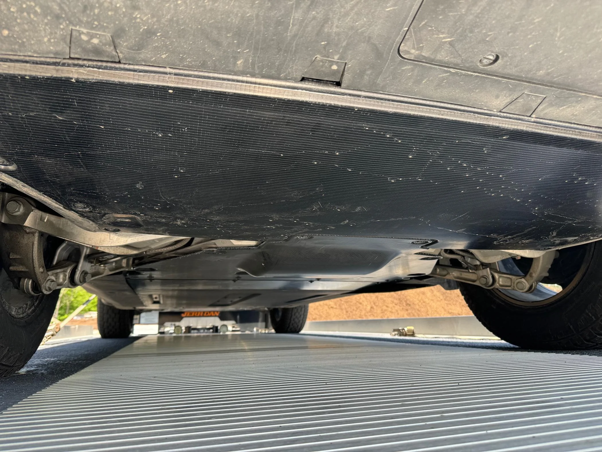 Rivian R1T R1S Reinforced Underbody Shield removed & myth dispelled (not integral to pack structure) IMG_1300