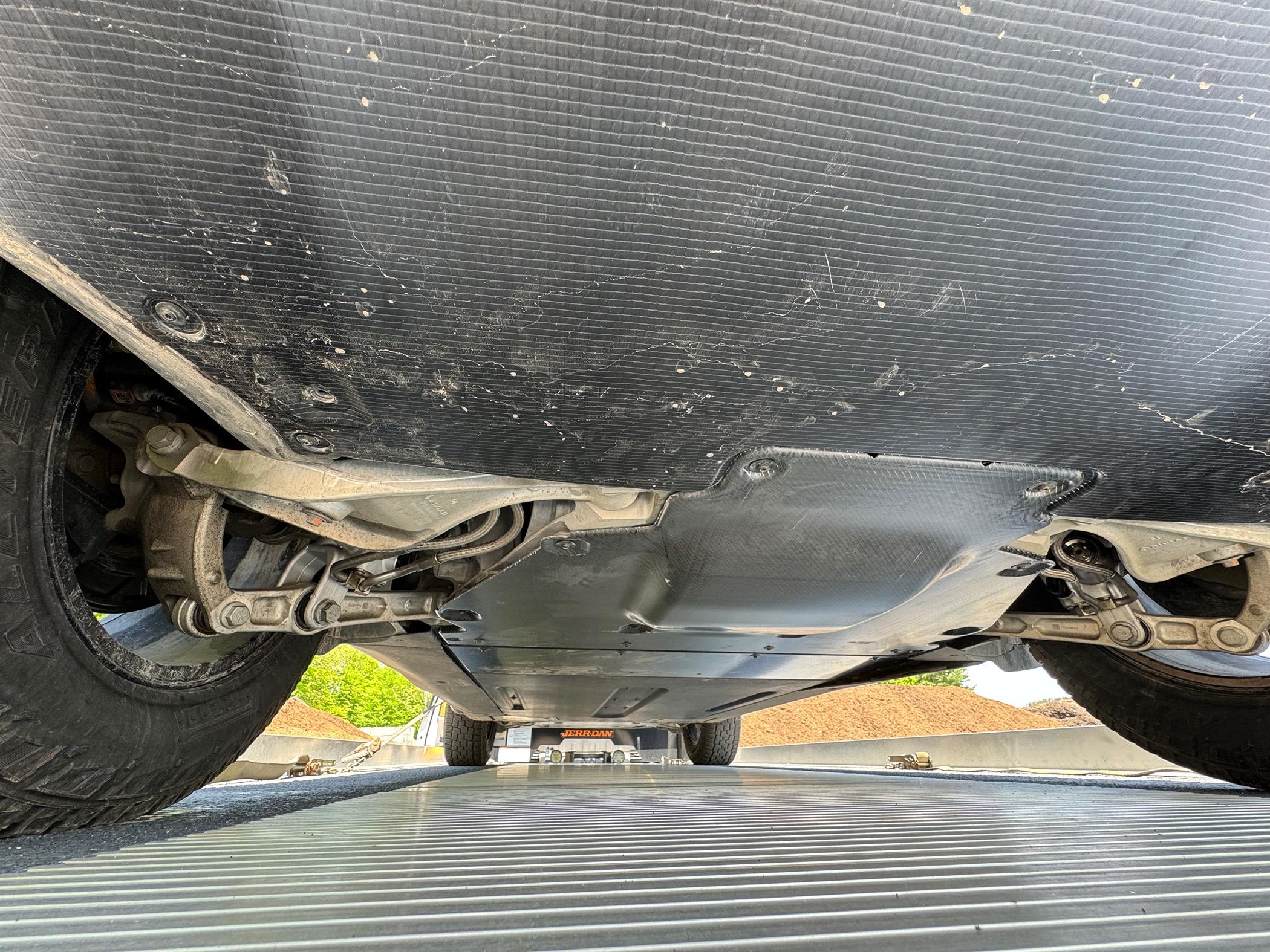 Rivian R1T R1S Reinforced Underbody Shield removed & myth dispelled (not integral to pack structure) IMG_1302