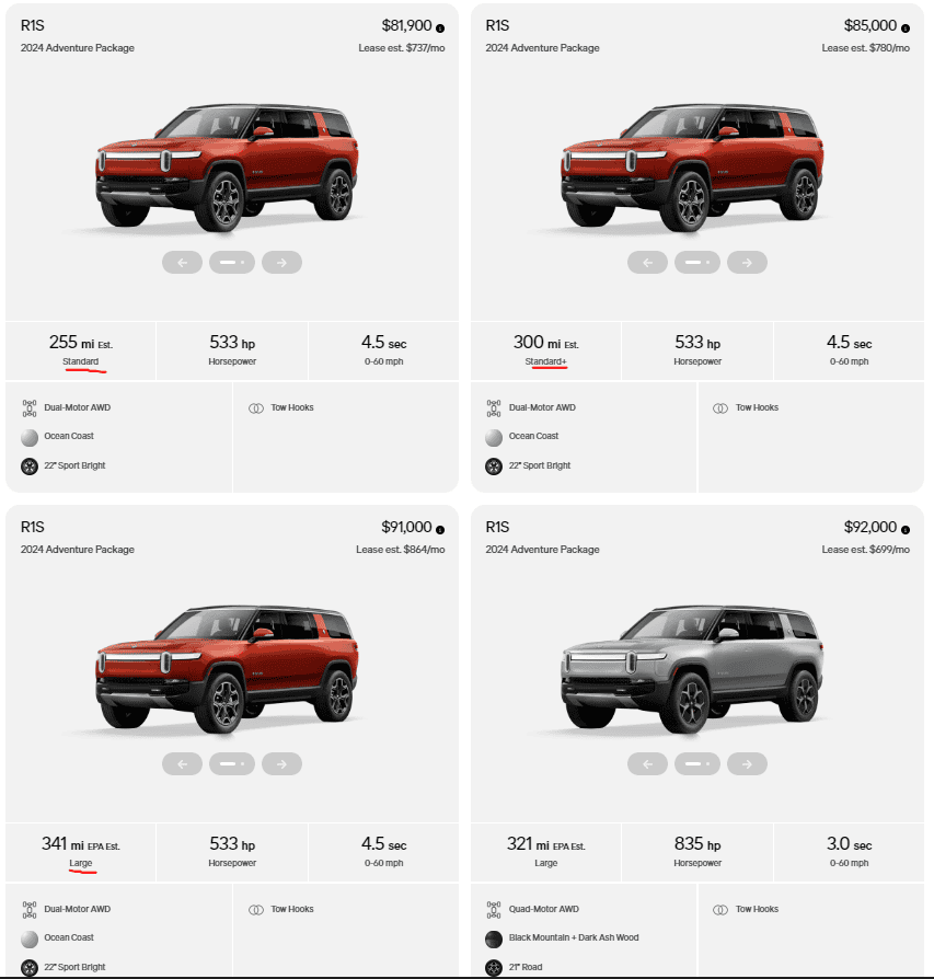 Rivian R1T R1S Where are all the R1S in R1 Shop? 1716331385797-a4