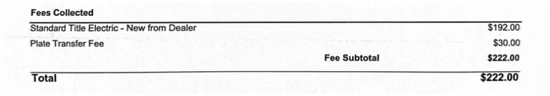 Rivian R1T R1S Oregon Registration Doc