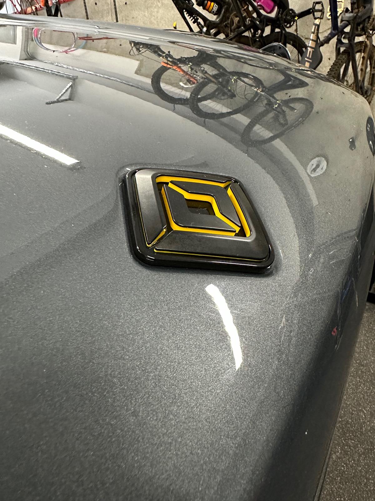 Rivian R1T R1S Black Emblems from Abstract Ocean IMG_3648