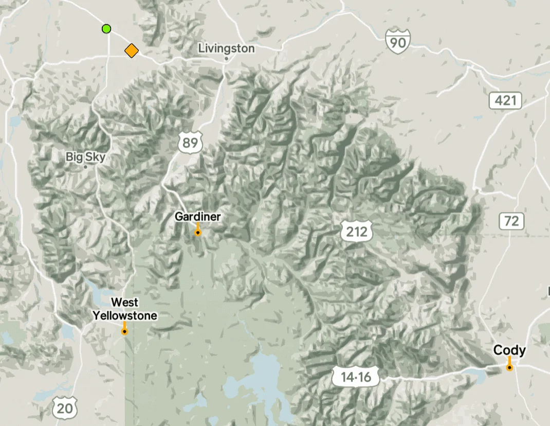 Rivian R1T R1S Navigation map question: yellow icon = potential RAN sites? 1716871846635-23